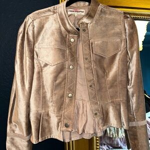 Free People Velour Champagne Women's Jacket